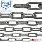 Preview: Edelstahlkette V4A langgliedrig vers. Größen - Ankerkette lang Edelstahl Kette Preview: Edelstahlkette V4A langgliedrig vers. Größen - Ankerkette lang Edelstahl Kette