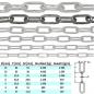 Preview: Edelstahlkette V4A langgliedrig vers. Größen - Ankerkette lang Edelstahl Kette