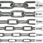 Preview: Edelstahlkette V4A langgliedrig vers. Größen - Ankerkette lang Edelstahl Kette