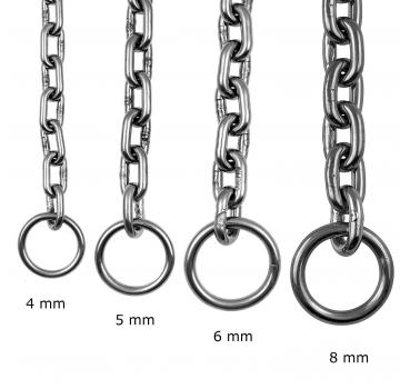 Edelstahl Kettenwürger kurzgliedrig 3  bis 6 mm Stärke in vielen Längen