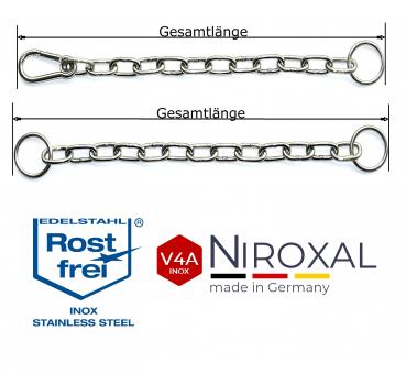 Edelstahl Kettenwürger kurzgliedrig 3  bis 6 mm Stärke in vielen Längen