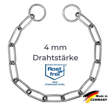 Edelstahl Kettenwürger langgliedrig 4-8 mm Stärke in vielen Längen Hunde Ketten