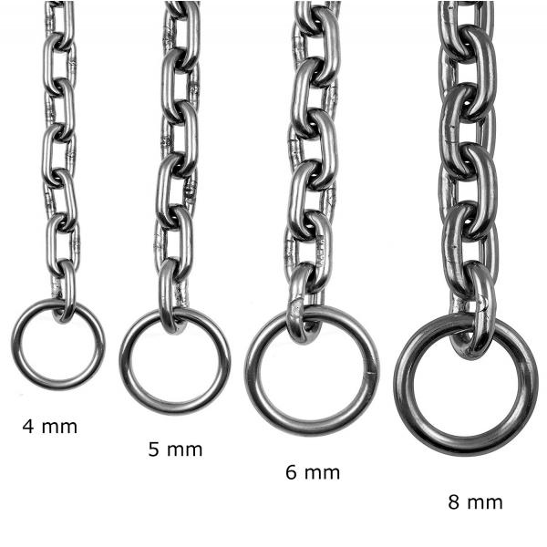 Edelstahl Kettenwürger kurzgliedrig 3  bis 6 mm Stärke in vielen Längen